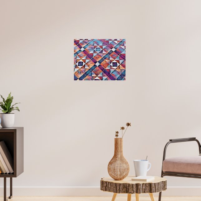 OLD ENGLAND TILED FLOOR POSTER (Living Room 3)