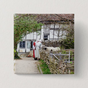 OLD ENGLAND UK 15 CM SQUARE BADGE