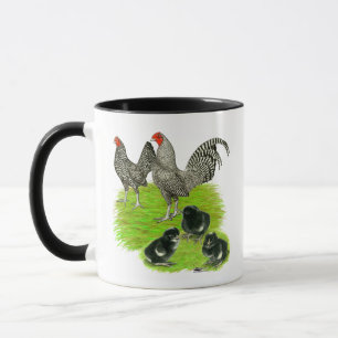 Old English Barred Bantam Family Mug