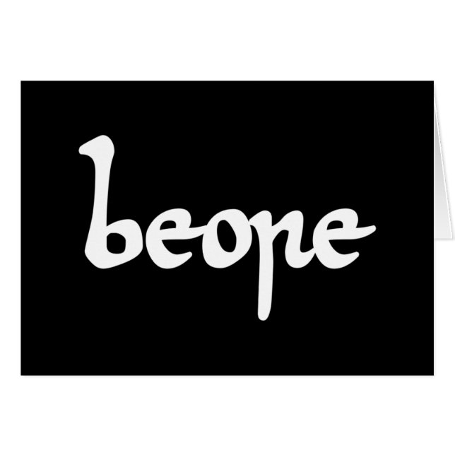 Old English Beer Greeting Card (Front Horizontal)