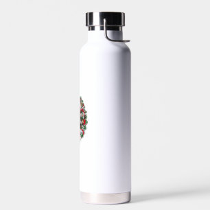 Old English Bulldog Christmas Wreath Decoration Xm Water Bottle