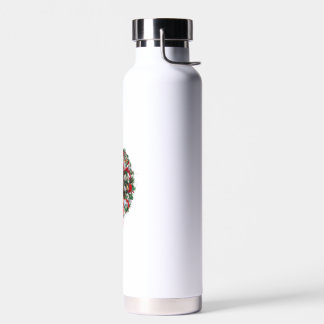 Old English Bulldog Christmas Wreath Decoration Xm Water Bottle