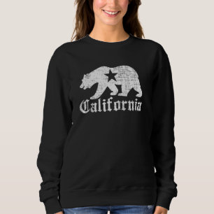 Old English California Republic Grizzly Bear Vinta Sweatshirt