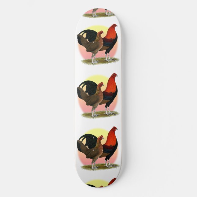 Old English Game Bantam:  BB Red Skateboard (Front)