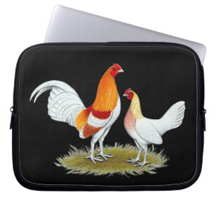 Old English Game Bantam: Red Pyle Laptop Sleeve