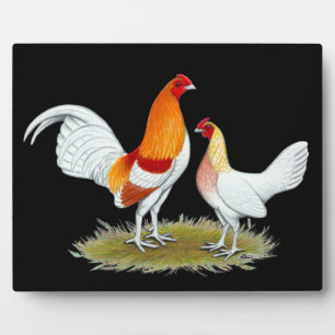 Old English Game Bantam: Red Pyle Plaque