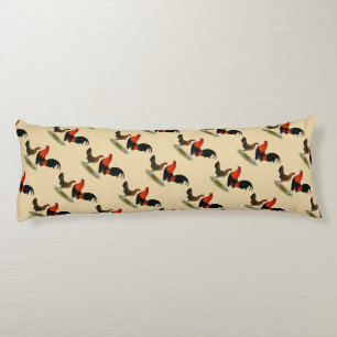 Old English Game Bantams: BB Red Pair Body Cushion
