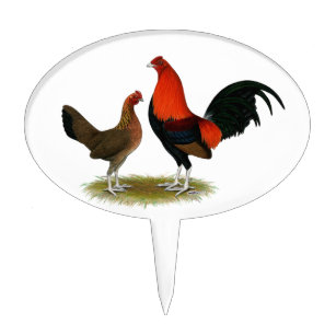 Red Rooster Cake Toppers Zazzle