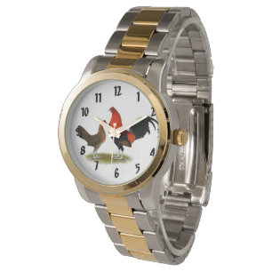Old English Game Bantams:  BB Red Pair Watch