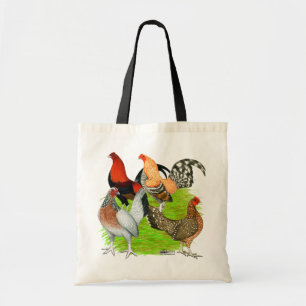 Old English Game Quartet Tote Bag
