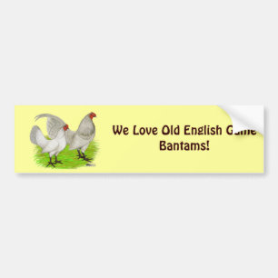 Old English Game Self Blue Bumper Sticker