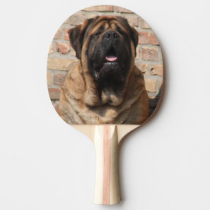 old english Mastiff Ping Pong Paddle