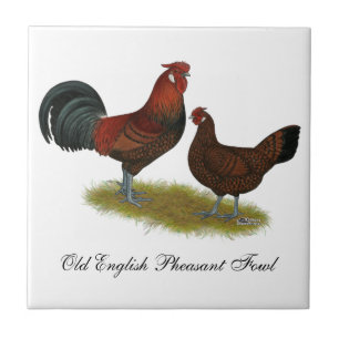 Old English Pheasant Fowl Tile