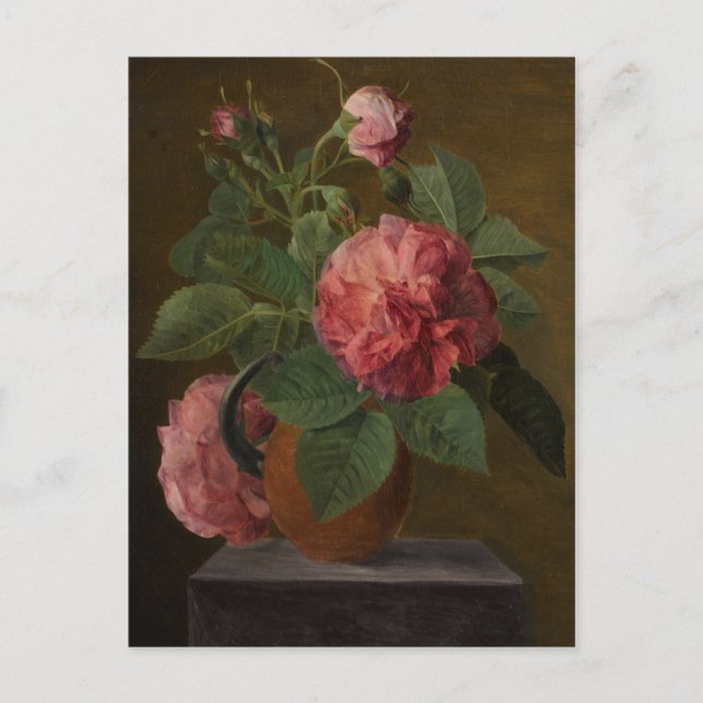 Old English roses - Jan Frans van Dael Postcard (Front)