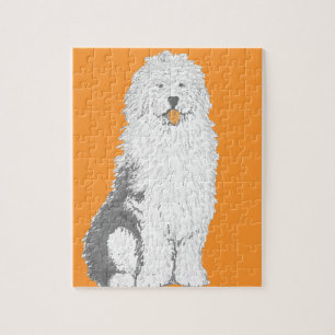 Old English Sheep Dog multiple products Jigsaw Puzzle