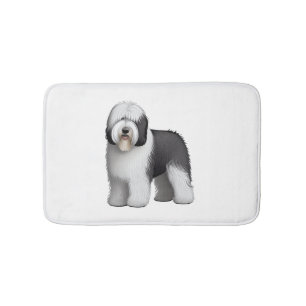 Old English Sheepdog  10 Bath Mat