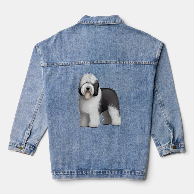 Old English Sheepdog  10 Denim Jacket (Back)