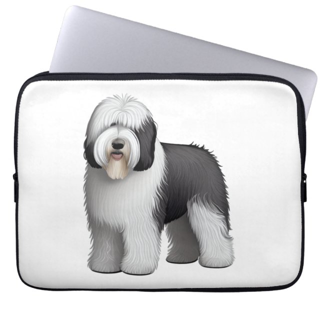 Old English Sheepdog  10 Laptop Sleeve (Front)