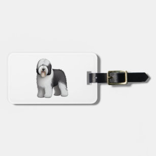 Old English Sheepdog 10 Luggage Tag