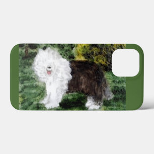 Old English Sheepdog Art iPhone 13 Mini Case