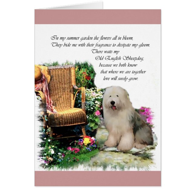 Old English Sheepdog Art Gifts (Front)