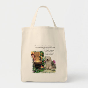 Old English Sheepdog Art Gifts Tote Bag