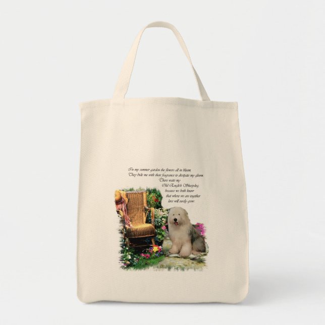 Old English Sheepdog Art Gifts Tote Bag (Front)