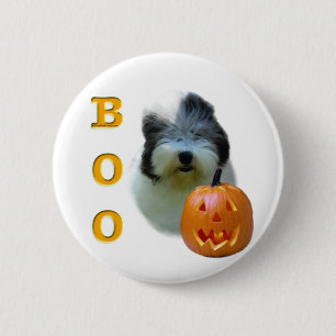 Old English Sheepdog Boo 6 Cm Round Badge