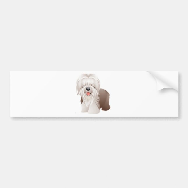 Old English Sheepdog Bumper Sticker (Front)