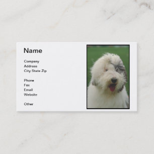 Old English Sheepdog Business Card