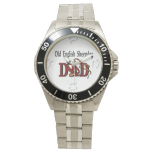 Old English Sheepdog Dad Gifts Watch