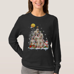 Old English Sheepdog Dog Reindeer Pine Christmas T-Shirt