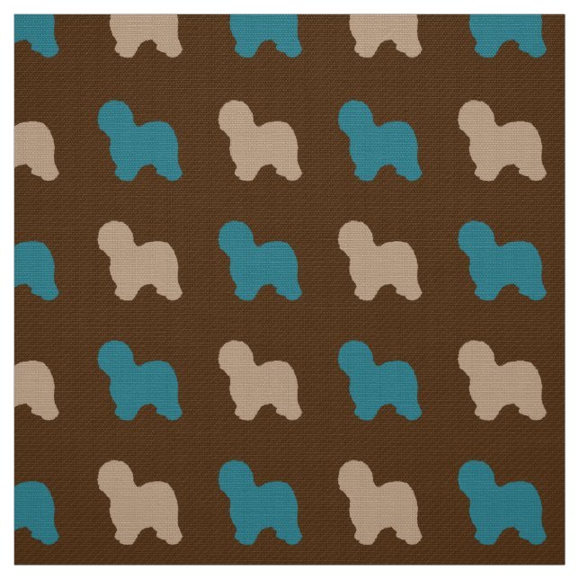 Old English Sheepdog Fabric (Swatch)
