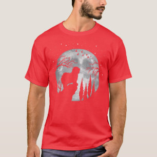 Old English Sheepdog Full Moon At NightPet Dog Bob T-Shirt