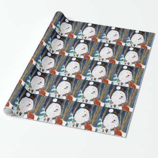 Old English Sheepdog gift wrapping paper