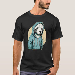 Old English Sheepdog in Hoodie  Woods Chill T-Shirt