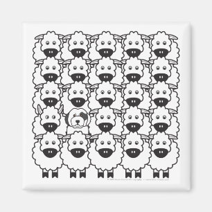 Old English Sheepdog in the Sheep Magnet