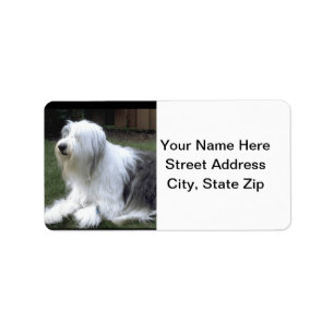 Old English Sheepdog Label