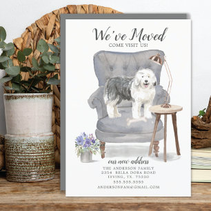 Old English Sheepdog Moving Announcement