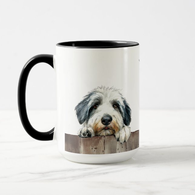 Old English Sheepdog Mug (Left)