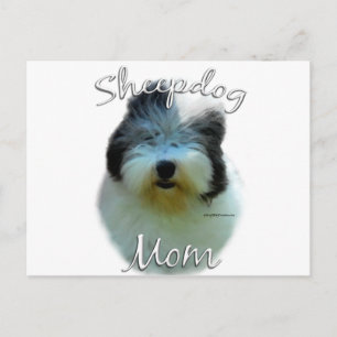 Old English Sheepdog Mum 2 Postcard