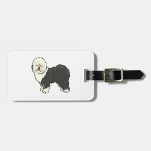 Old English sheepdog my friend Luggage Tag