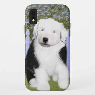 Old English Sheepdog Puppy Painting - Dog Art iPhone XR Case