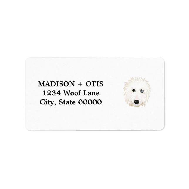 Old English Sheepdog Return Address Labels (Front)