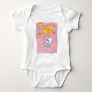 Old English Sheepdog Star Baby Bodysuit