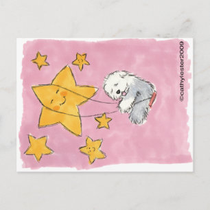 Old English Sheepdog Star Postcard