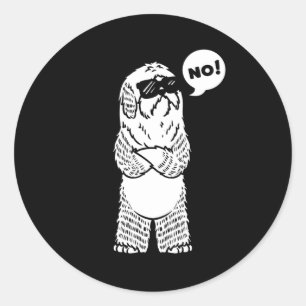 Old English Sheepdog Stubborn Dog Bobtail Classic Round Sticker