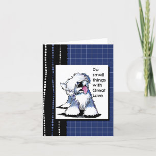 Old English Sheepdog Thank You Card