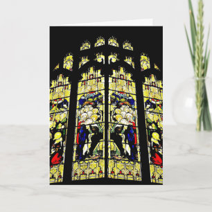 Old English Stained Glass Card