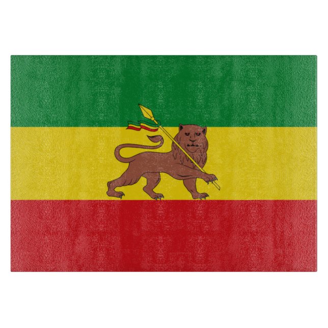 Old Ethiopian flag Cutting Board (Front)